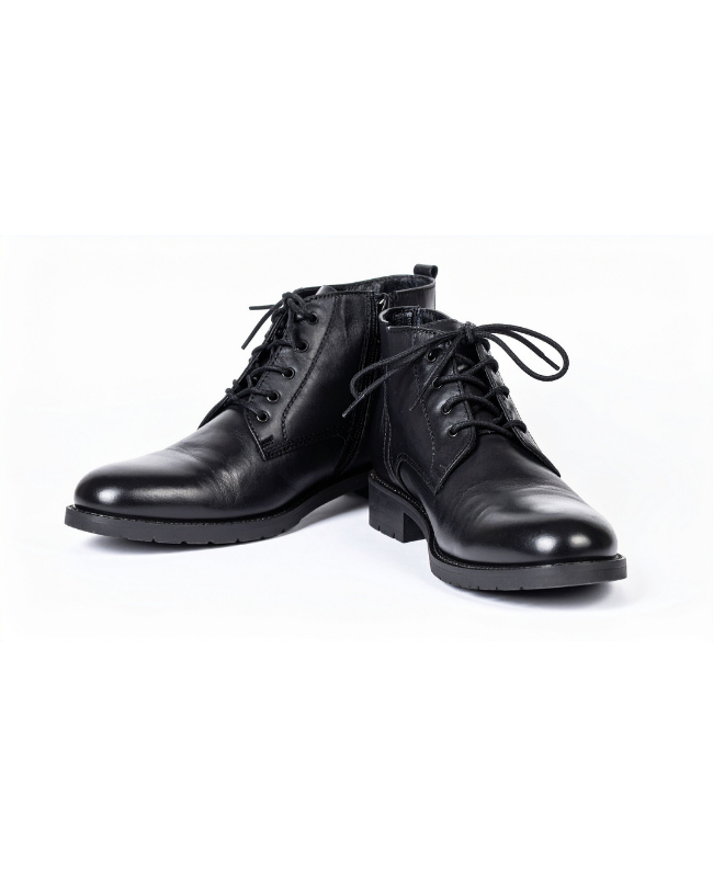 Botines con cordones para hombre - Negro